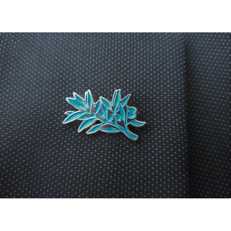 Épinglette rameau turquoise