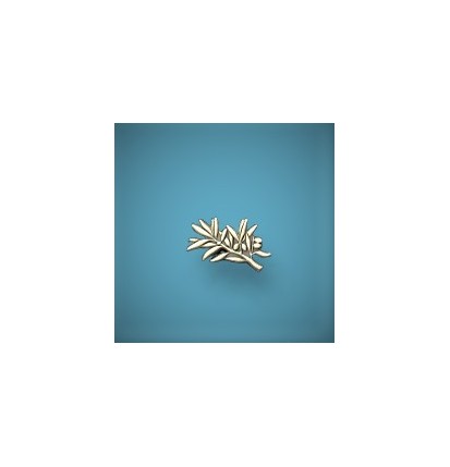 Épinglette rameau bronze