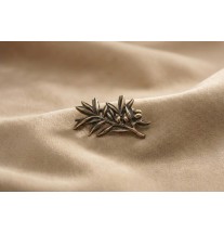 Épinglette rameau bronze