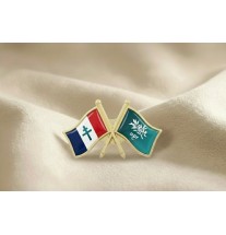 Épinglette drapeaux tricolore / UPR
