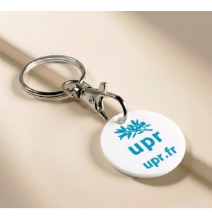 Porte-clefs jeton caddie