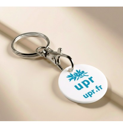 Porte-clefs jeton caddie