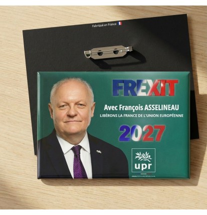 Badge de campagne 2027  (9 X 7,5 cm)