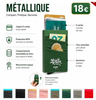 Porte-cartes métallique