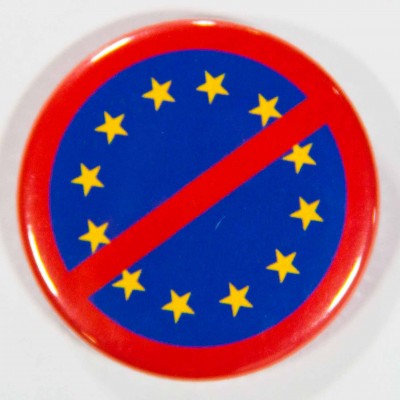 Badge UE barrée 38mm
