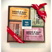 Savons d'Alep parfumés en coffret de 4