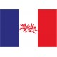 Drapeau français rameau d'olivier