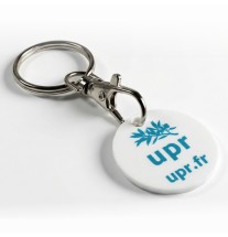 Porte-clefs jeton caddie