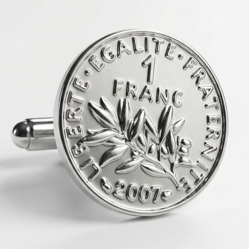 Boutons de manchette 1 franc Boutons de manchette 1 franc