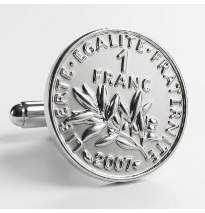 Boutons de manchette 1 franc