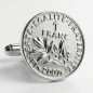 Boutons de manchette 1 franc Boutons de manchette 1 franc