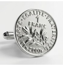 Boutons de manchette 1 franc